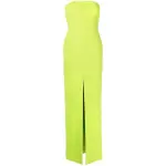 Solace London Green strapless maxi dress