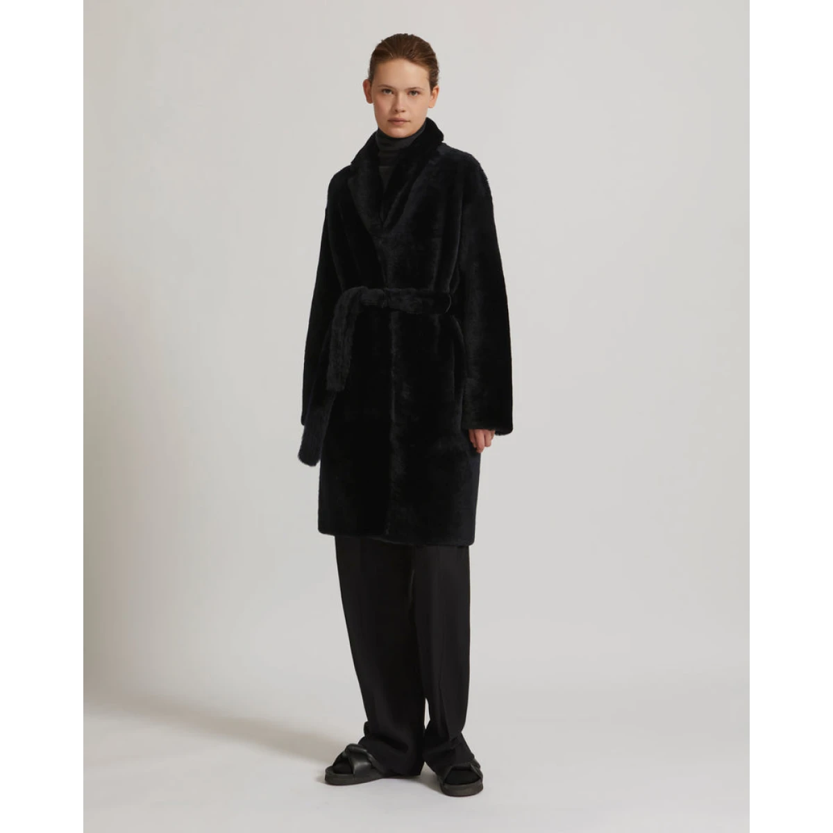 Yves salomon reversible clearance shearling coat