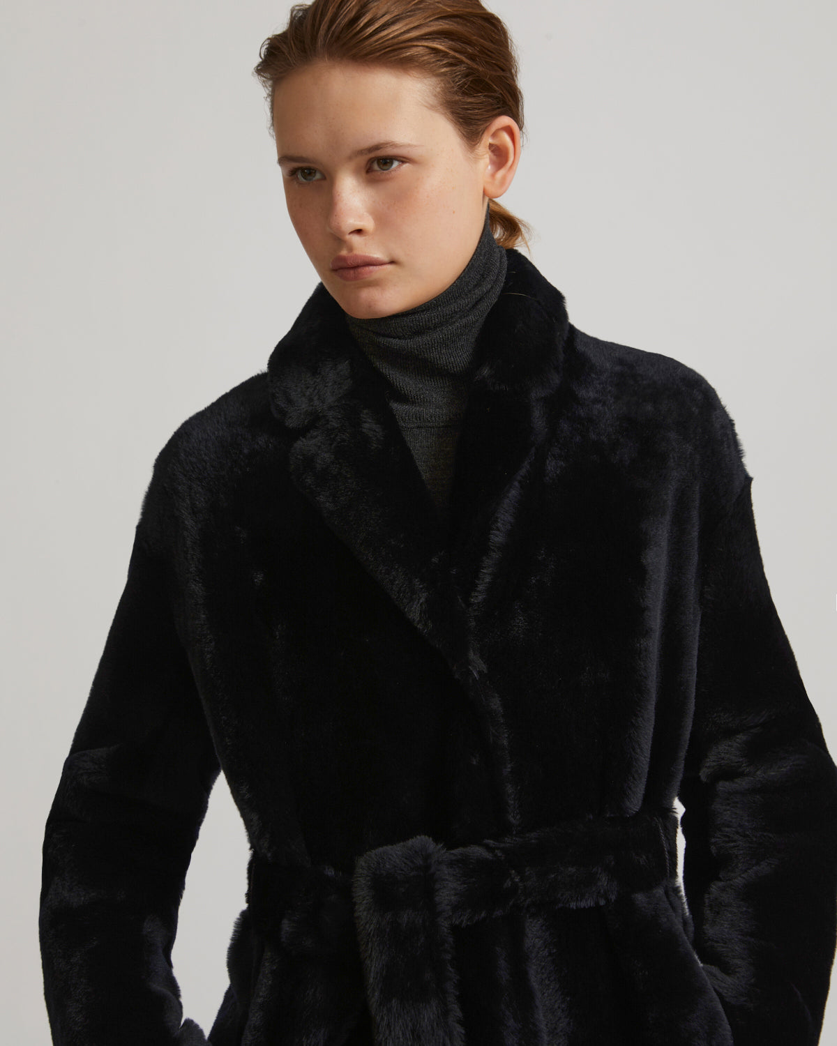 Yves Salomon Black Coat | Luxury Fur Collection | Coveti