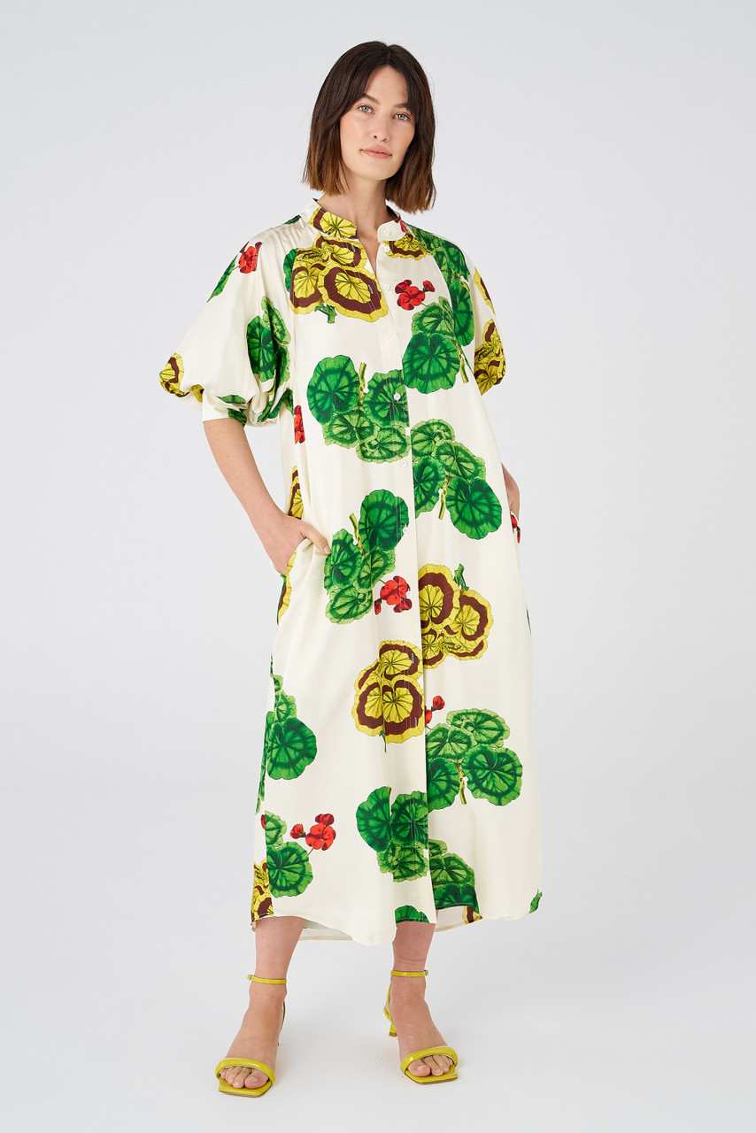 Oroton Geranium Print Dress | Designer Collection | Coveti