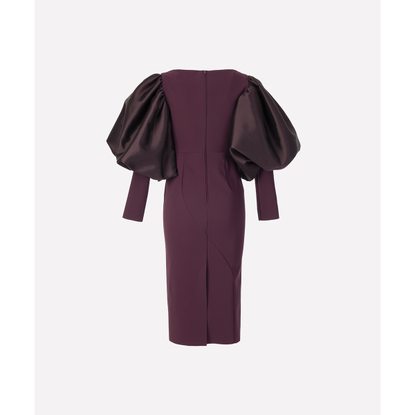 Greta Constantine Puff Sleeve Dress Ilda Puff Sleeve Dress Clothing Canadian Designer Coveti