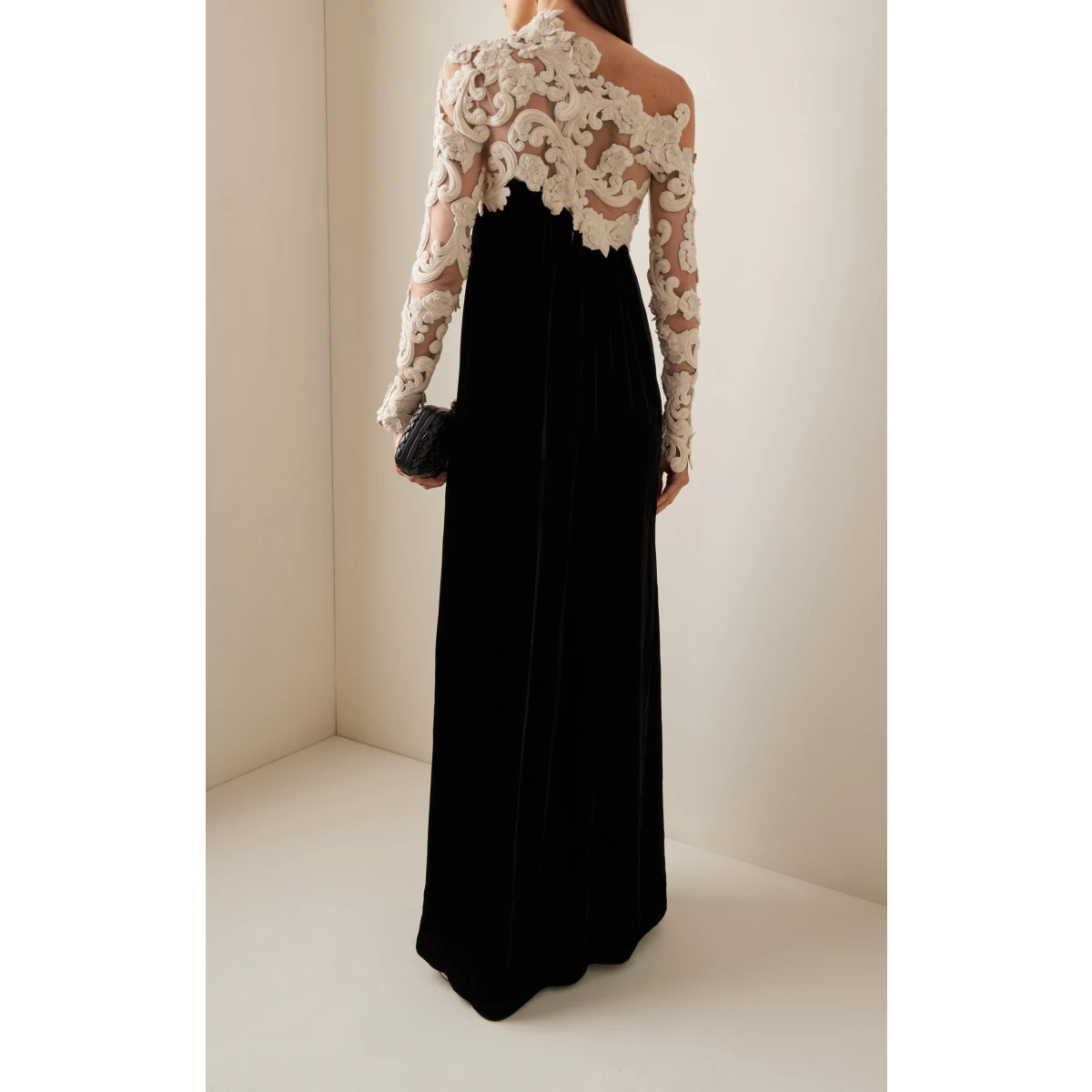 zimmermann Sensory Lace and Velvet Gown