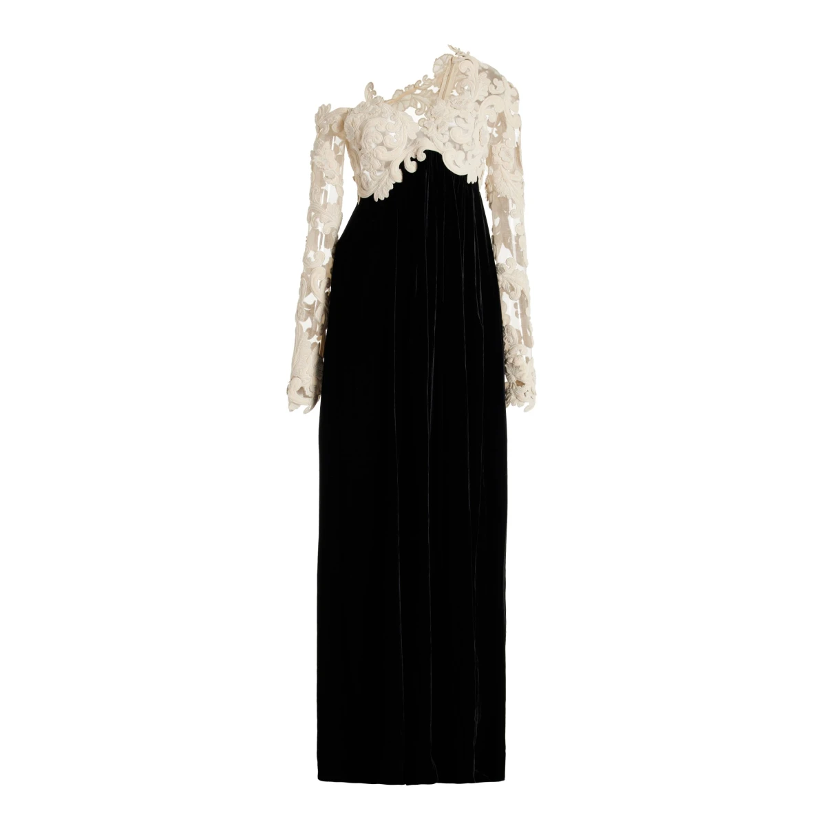 zimmermann Sensory Lace and Velvet Gown