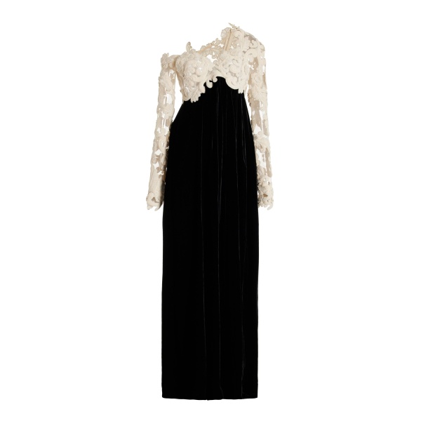 zimmermann Sensory Lace and Velvet Gown