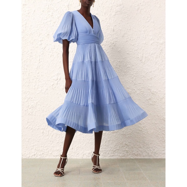 Zimmermann Pleated Midi Dress