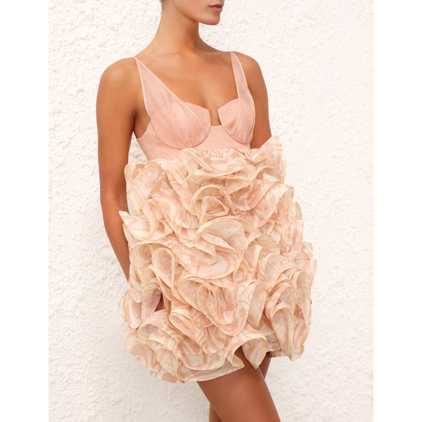 Zimmermann Matchmaker Ruffle Mini Dress