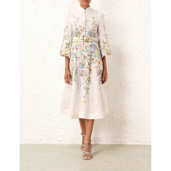 Zimmermann Matchmaker Buttoned Midi Dress