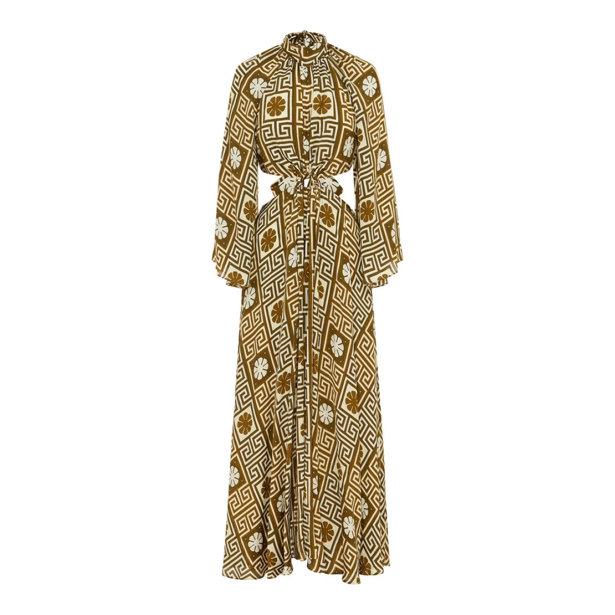 Alemais Dimi Cut Out Jacquard Midi Dress
