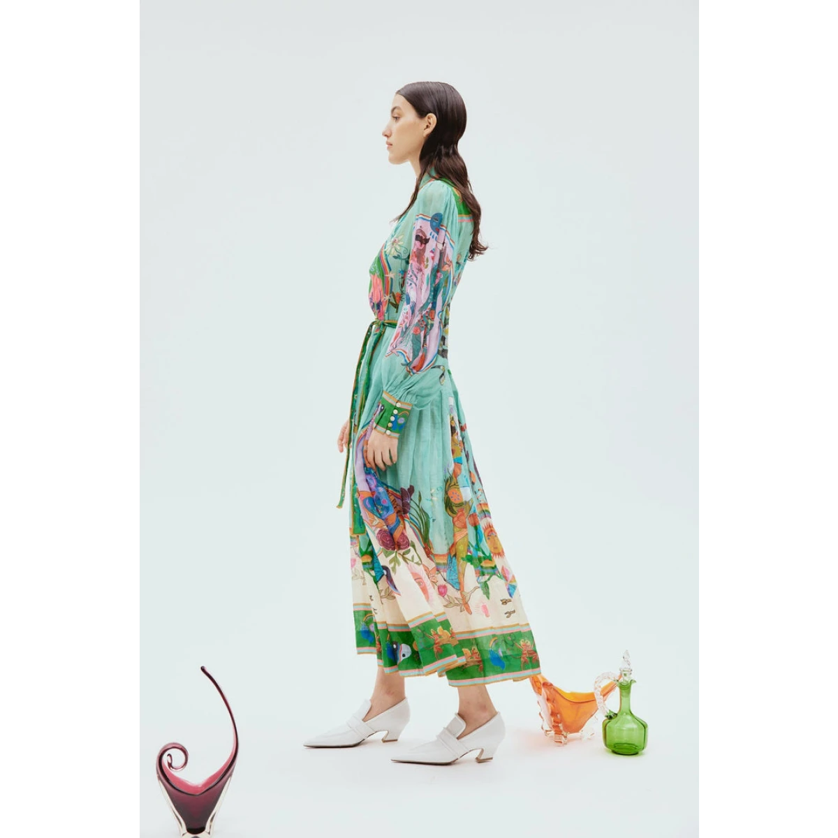 Alemais Evergreen Shirtdress