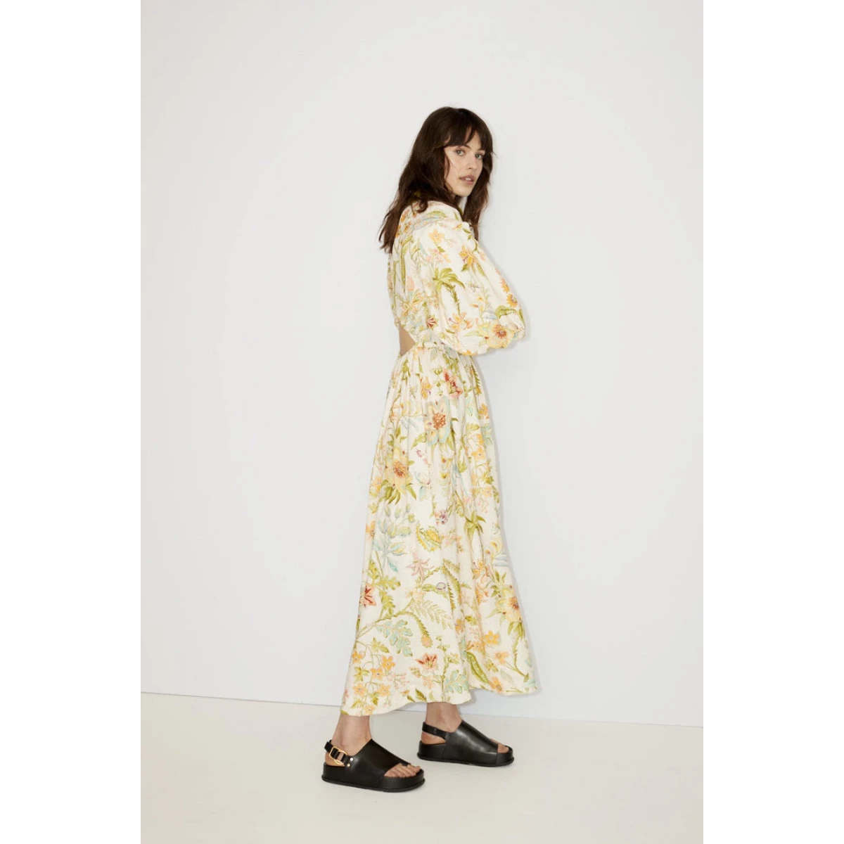 Alemais Ira Twist Front Shirtdress