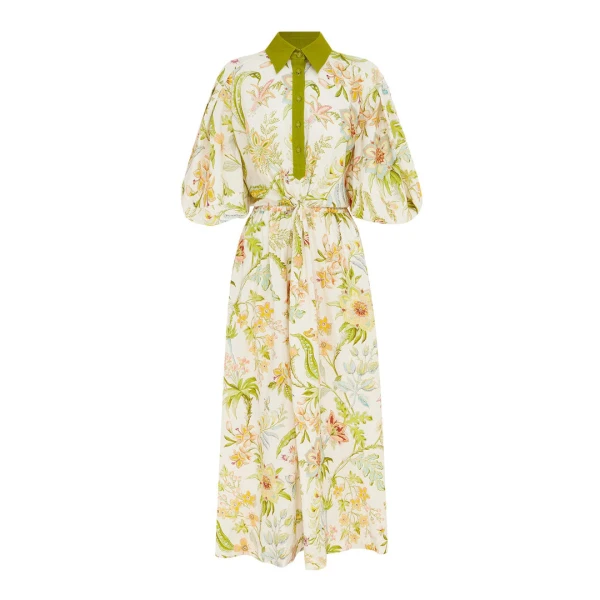 Alemais Ira Twist Front Shirtdress