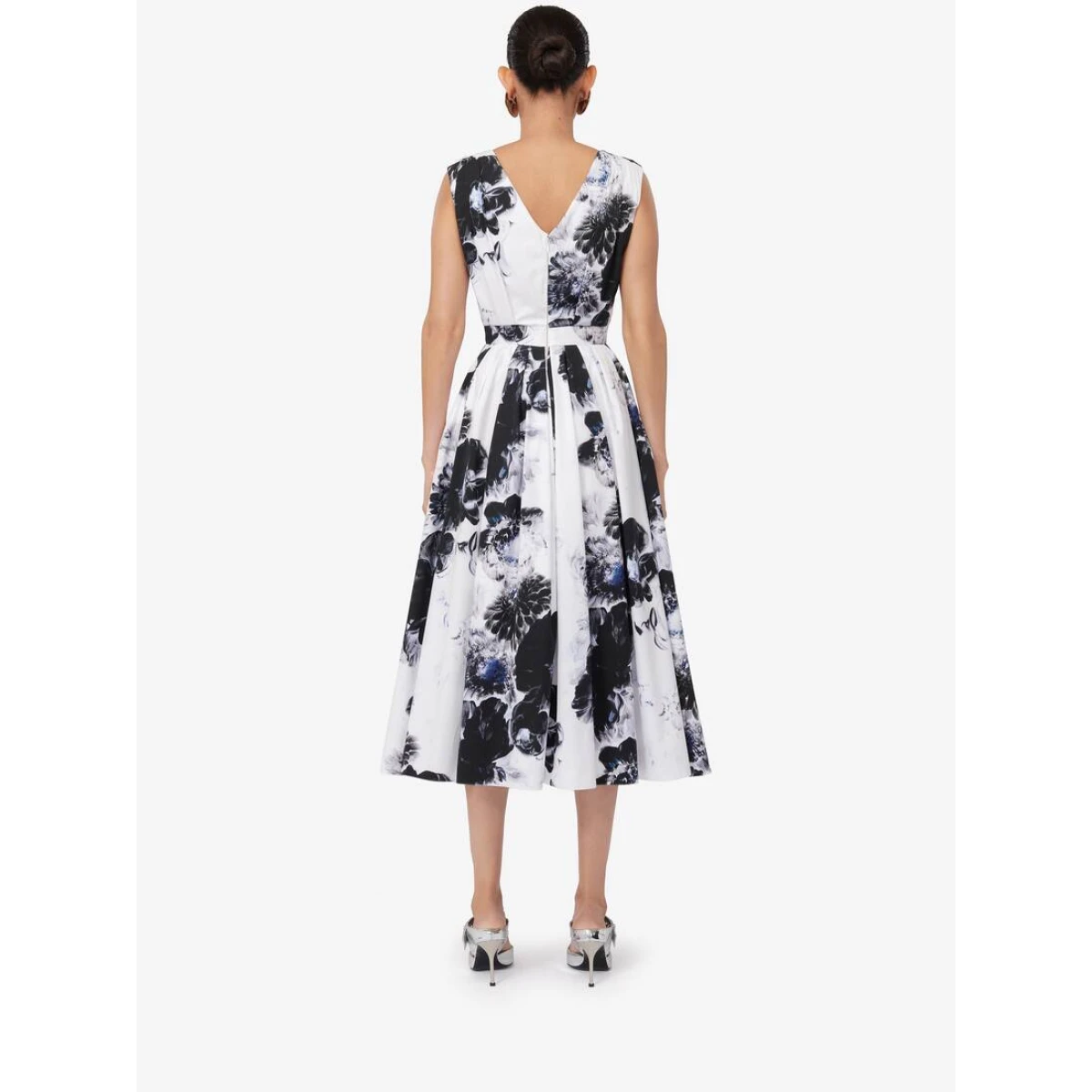 alexander mcqueen blue dress