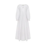 Alexander Mcqueen Cocoon Sleeve Knot Midi Dress in Optic White96100 nobg Alexander Mcqueen Cocoon Sleeve Knot Midi Dress in Optic White96100 nobg
