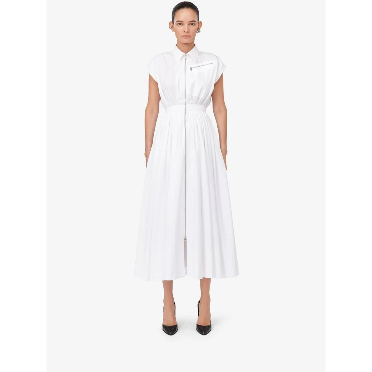 alexander mcqueen white dress