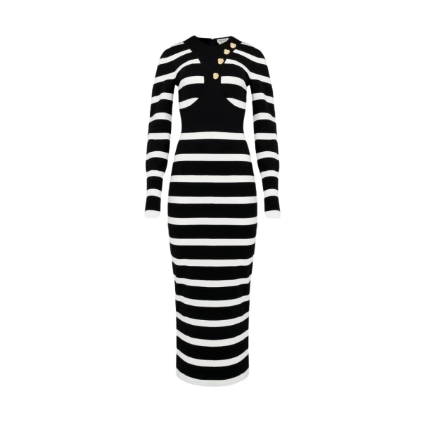 Alexander Mcqueen Striped Pencil Dress41479 nobg