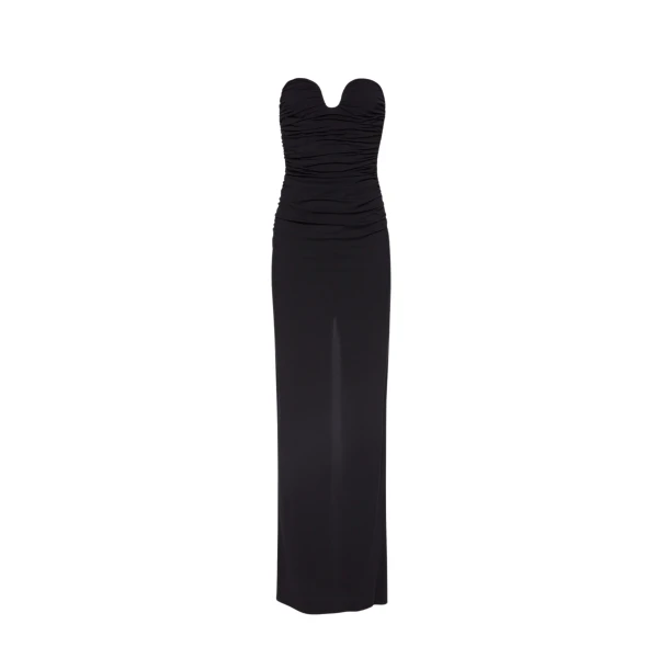 Magda Butrym Bustier maxi dress in black scaled82471 nobg