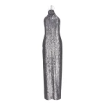 Magda Butrym Choker sequin maxi dress in silver scaled57157 nobg