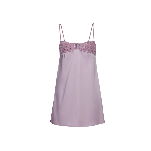 Magda Butrym Crochet bra mini dress in lilac scaled89234 nobg