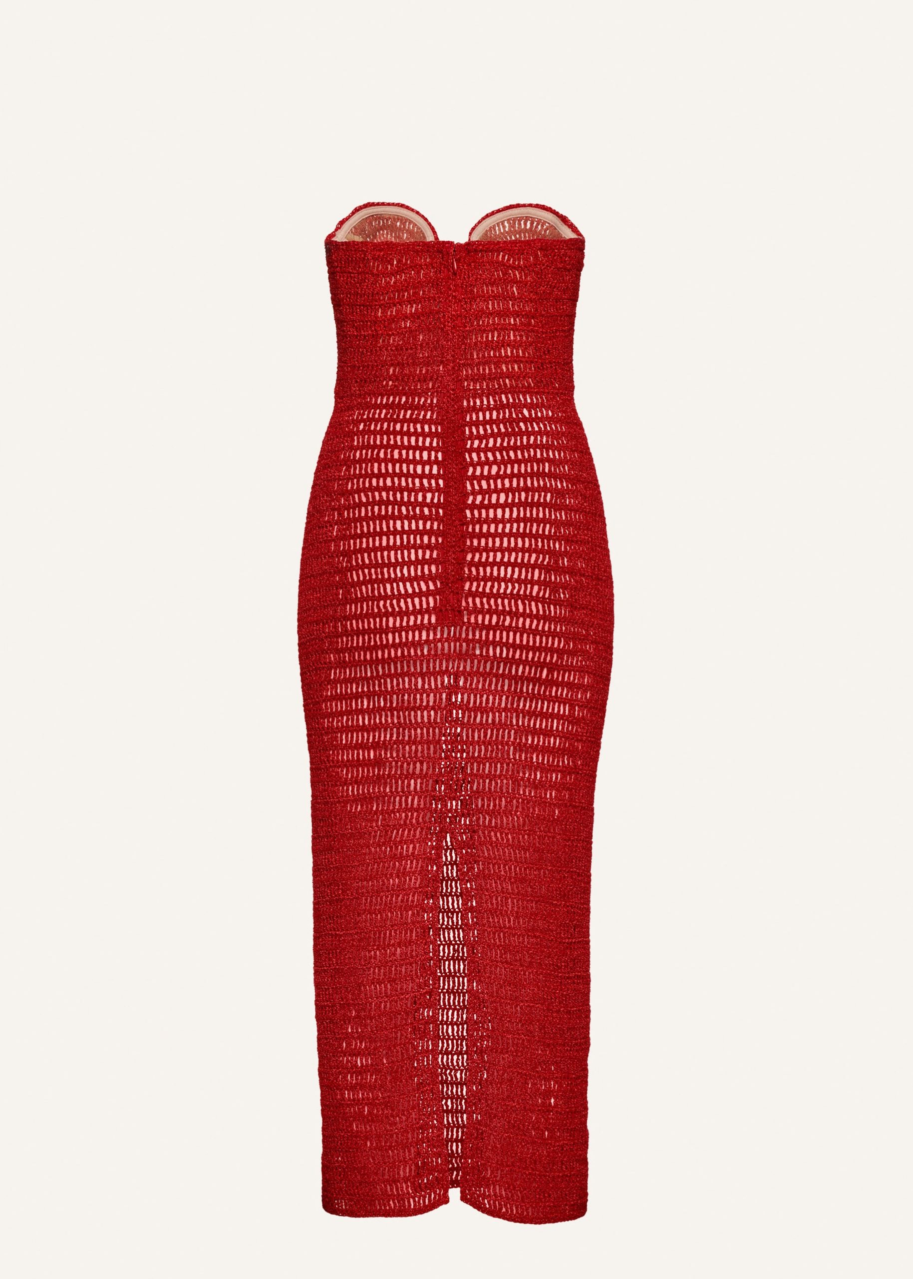 【Magda Butrym】 Crochet-trimmedミディドレス MAGDA BUTRYM Crochet-trimmed ribbed stretch-cotton jersey