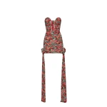 Magda Butrym Double sash plunge mini dress in red floral print scaled44986 nobg