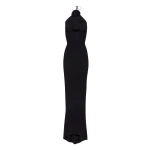 Magda Butrym Halter maxi dress in black scaled30745 nobg