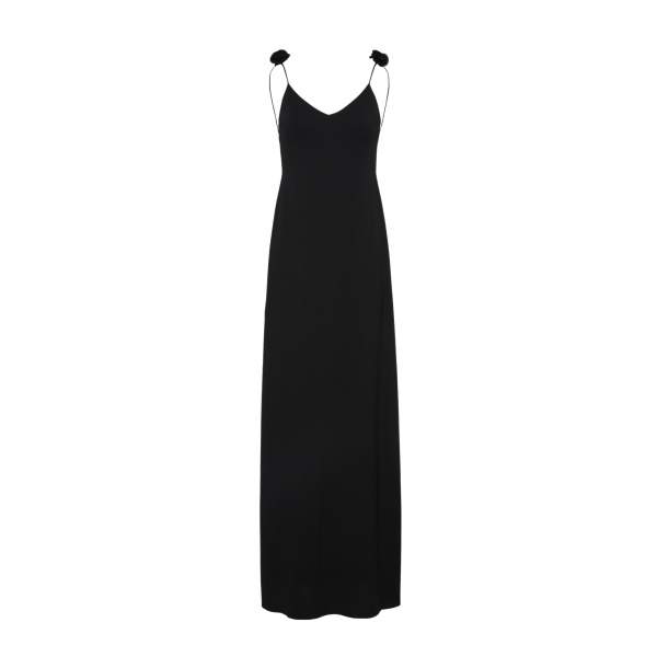 Magda Butrym Long slip dress in black scaled45208 nobg