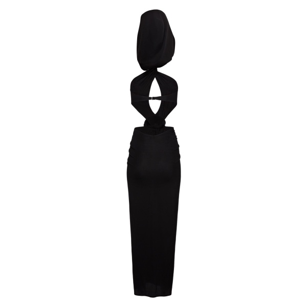 Magda Butrym Open back cutout midi dress in black scaled44989 nobg