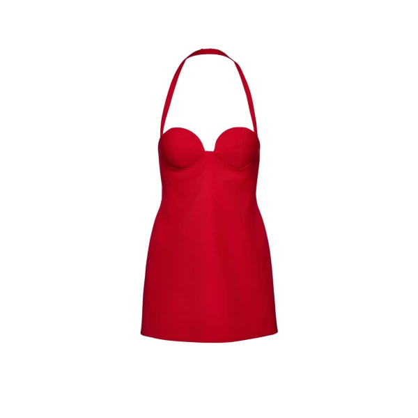 Magda Butrym Open back dress in red scaled39450 nobg