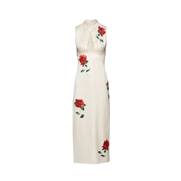 Magda Butrym Rose stamped cutout midi dress in cream scaled23031 nobg