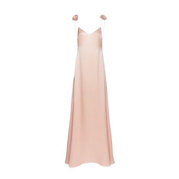 Magda Butrym Silk slip dress in peach scaled87301 nobg