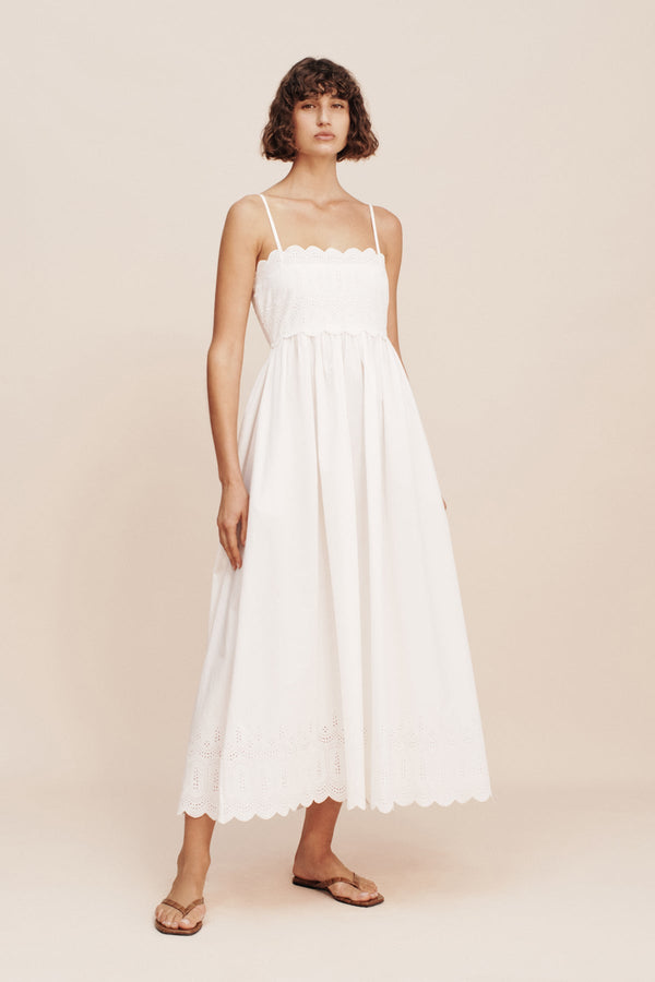 Posse The label Maisie Dress Vintage White | Designer