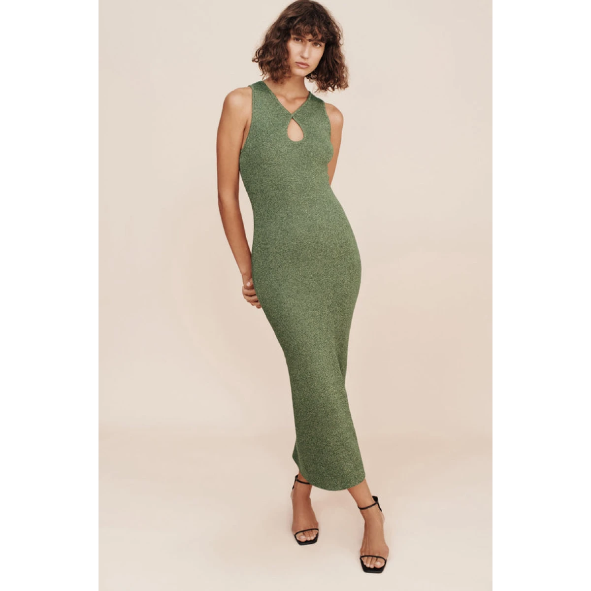 Posse The label Roslyn Dress  Olive Sparkle