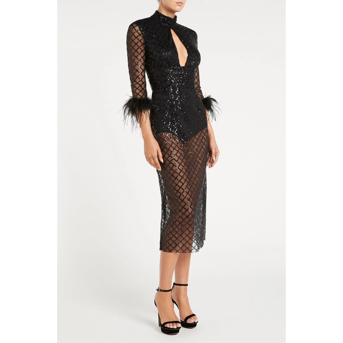 Onyx nite on sale embroidered lace gown