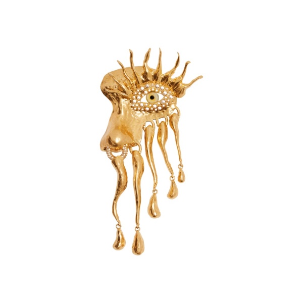 Schiaparelli Face Brooch30200 nobg