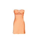Shona-Joy-Arienzo-Strapless-Cut-Out-Mini-Dress-Grapefruit Shona Joy dress