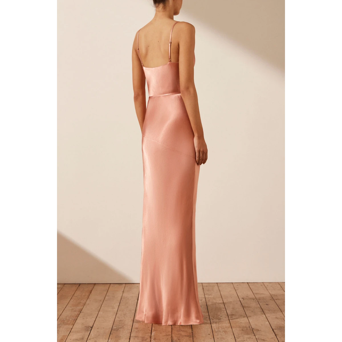 Shona Joy La Lune Bias Cowl Maxi Dress - Antique Rose