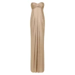 Shona-Joy-La-Lune-Strapless-Knot-Maxi-Dress-Gold Shona Joy dress