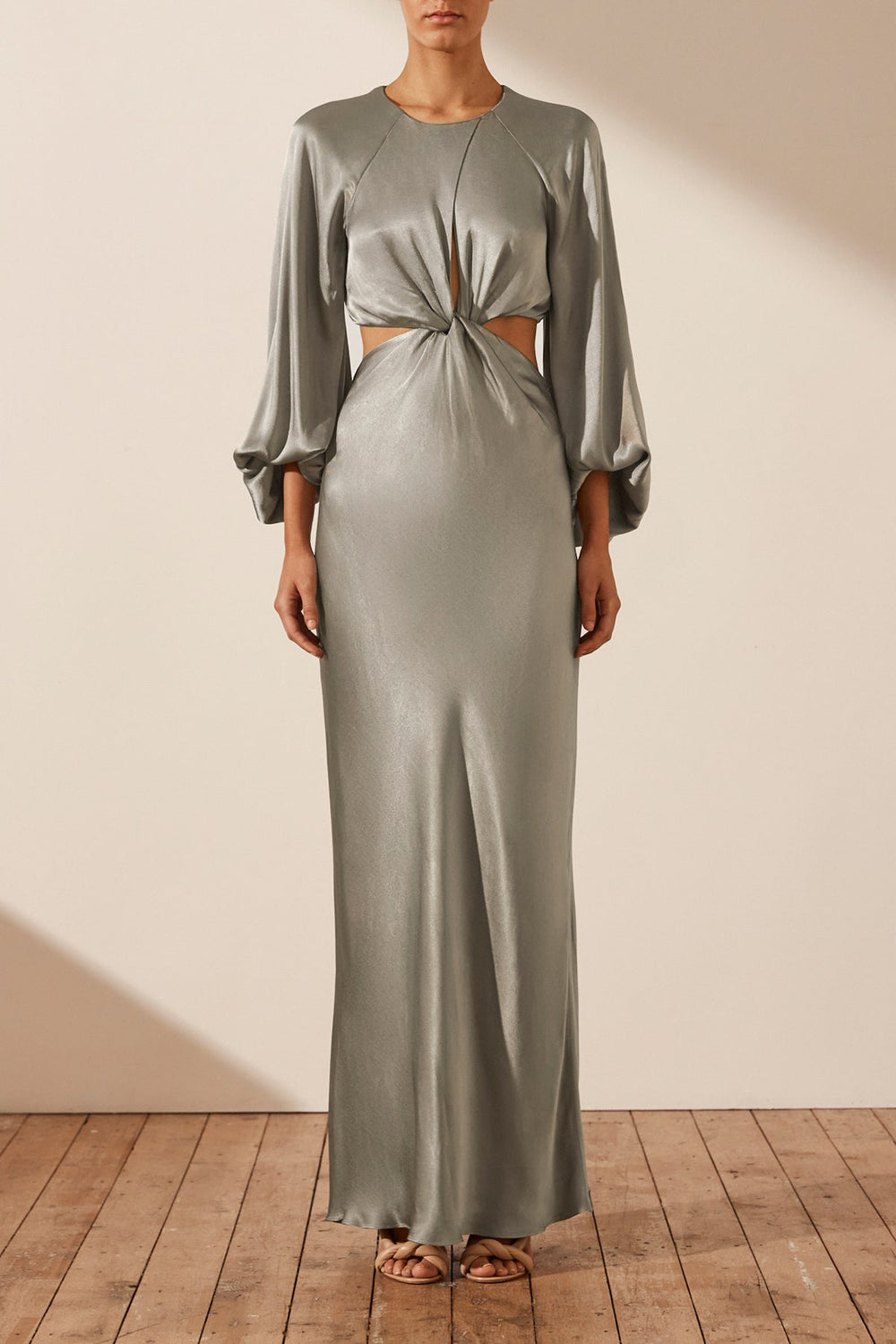 Shona Joyカットアウトフレア袖マキシLa Lune Circle Cut Out La Lune Circle Sleeve Cut Out Maxi Dress | Cream | Dresses