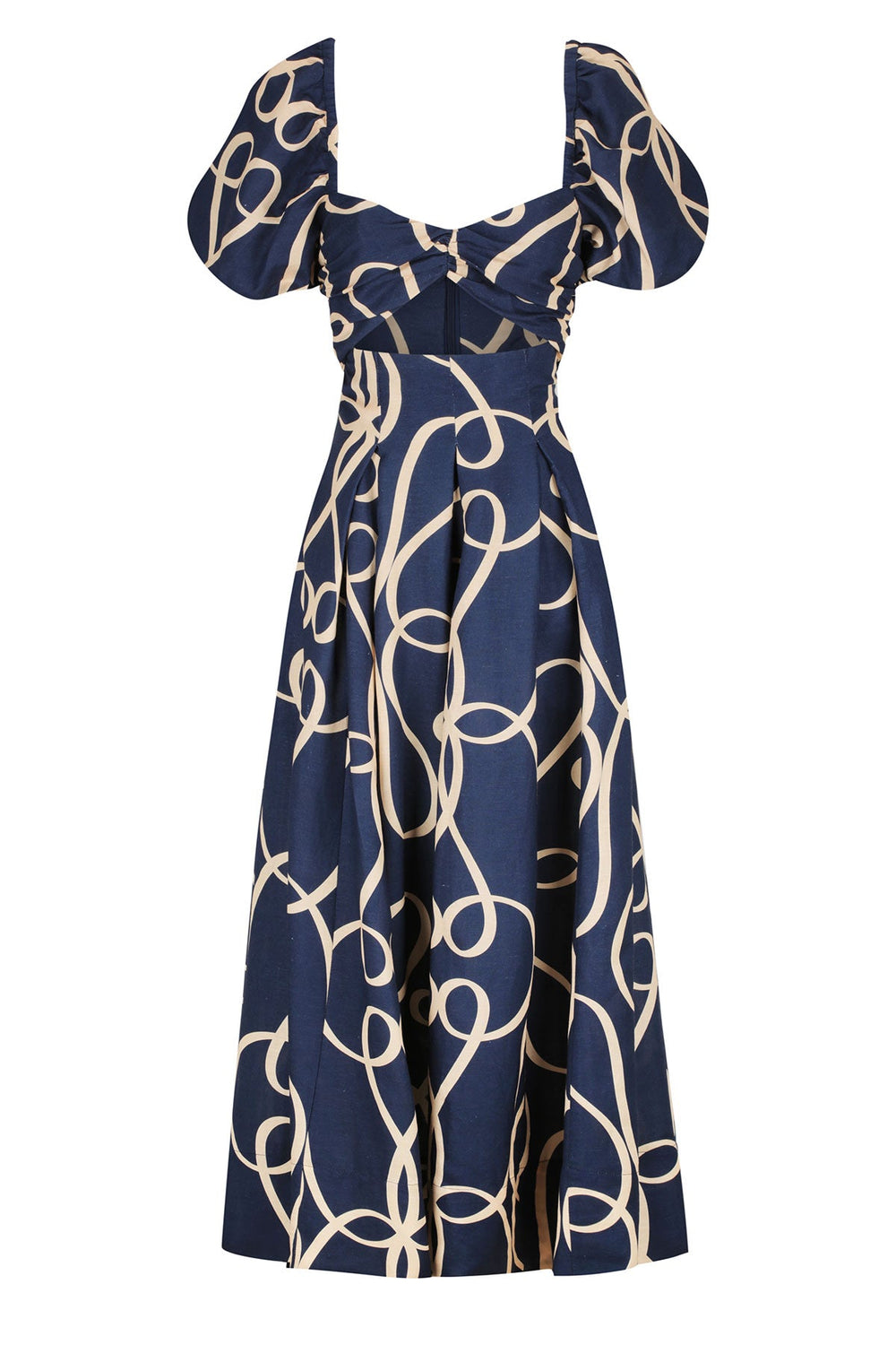 【REBECCA VALLANCE】レオナ 半袖ミディドレス Rebecca Vallance Yellow Dresses | Designer Collection | Coveti