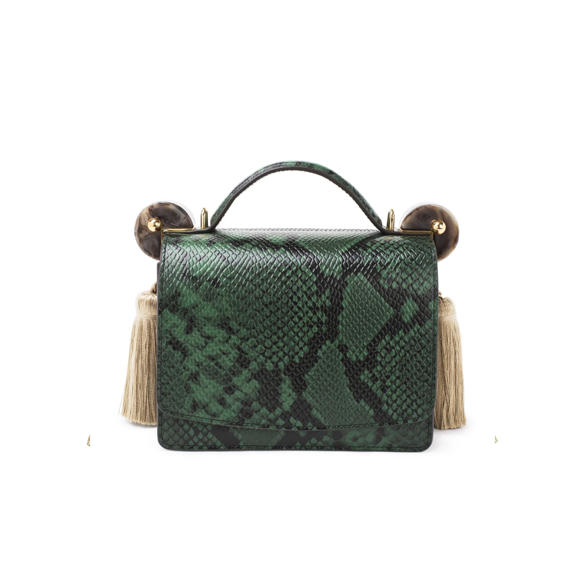 Forest green clutch store bag