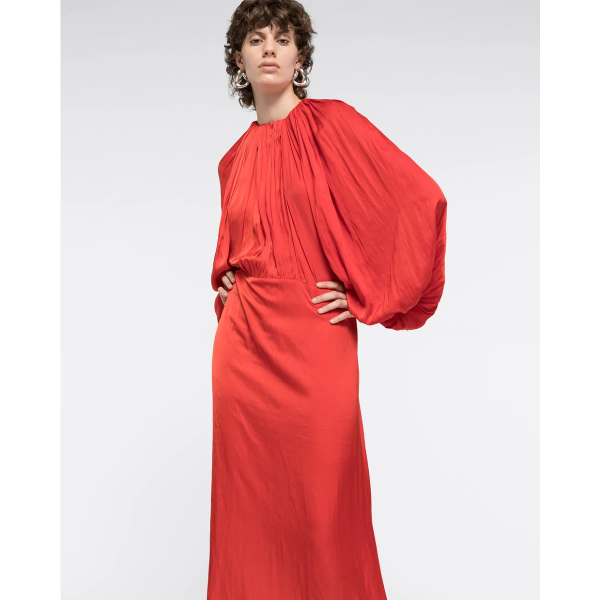 AZ FACTORY Balloon Sleeves Maxi Dress