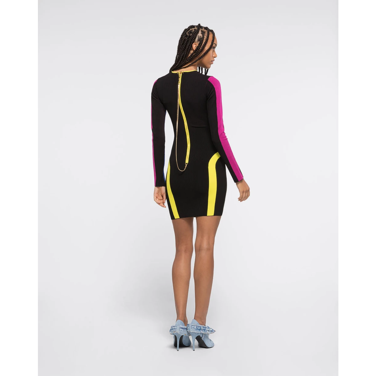 AZ FACTORY Multicolor Long Sleeve Dress