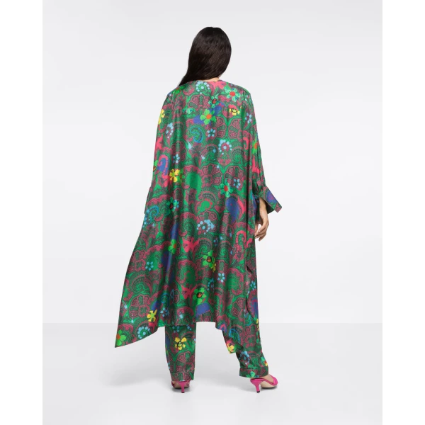 AZ FACTORY Silk-Twill Kaftan Dress