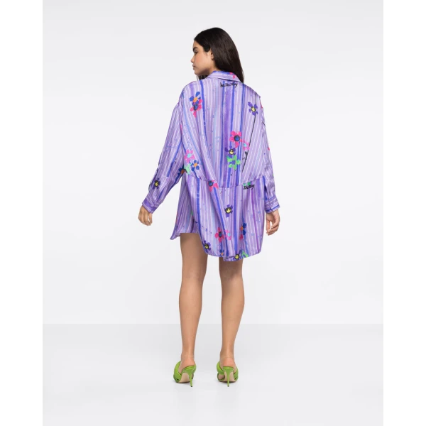 AZ FACTORY Silk-Twill Shirt Dress