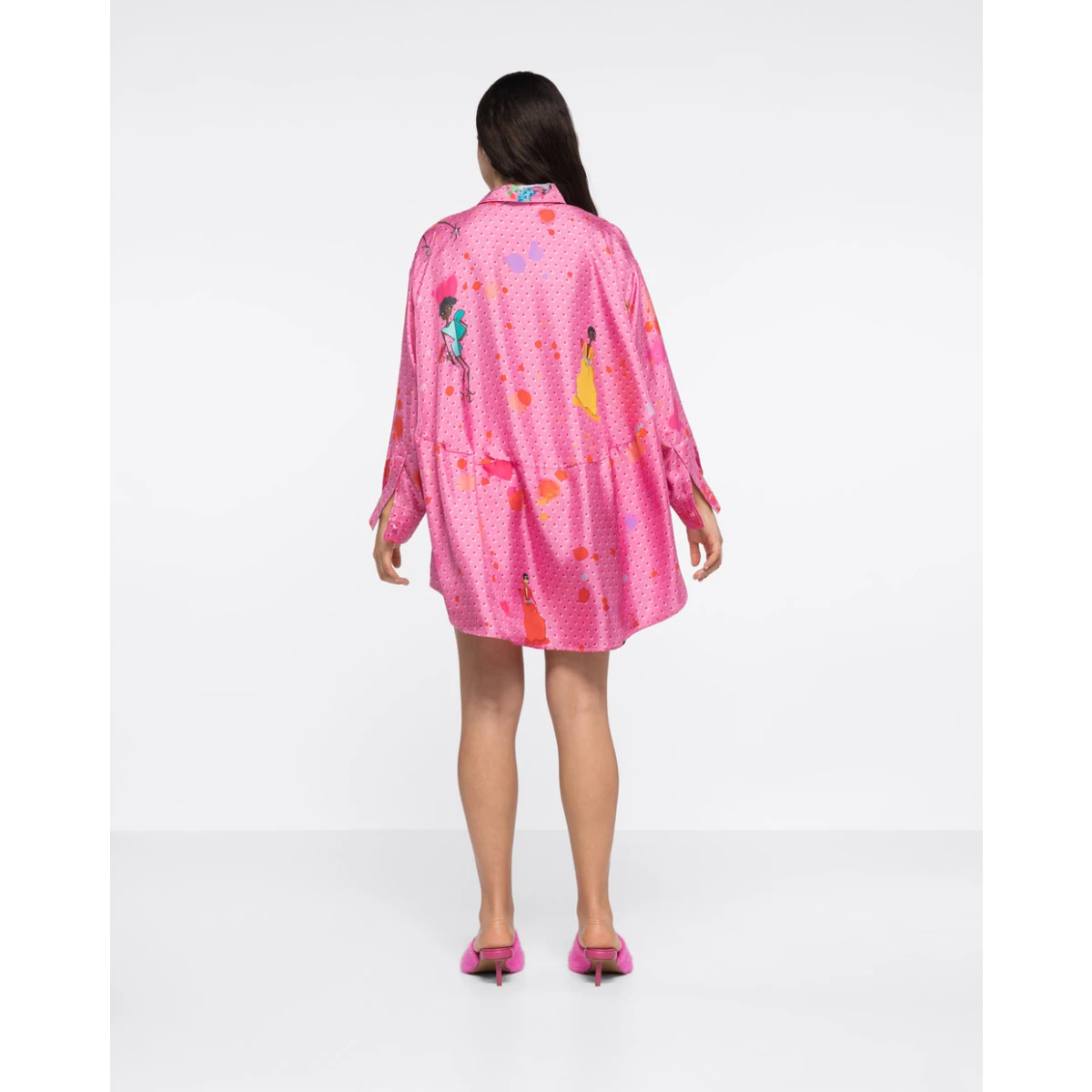 AZ FACTORY Silk-Twill Shirt Dress