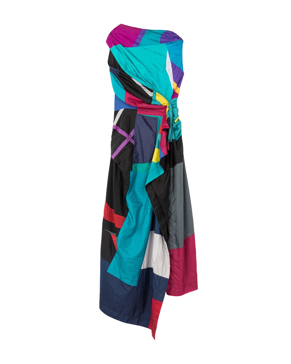 AZ FACTORY Upcycled Dress Multicolor13102 nobg