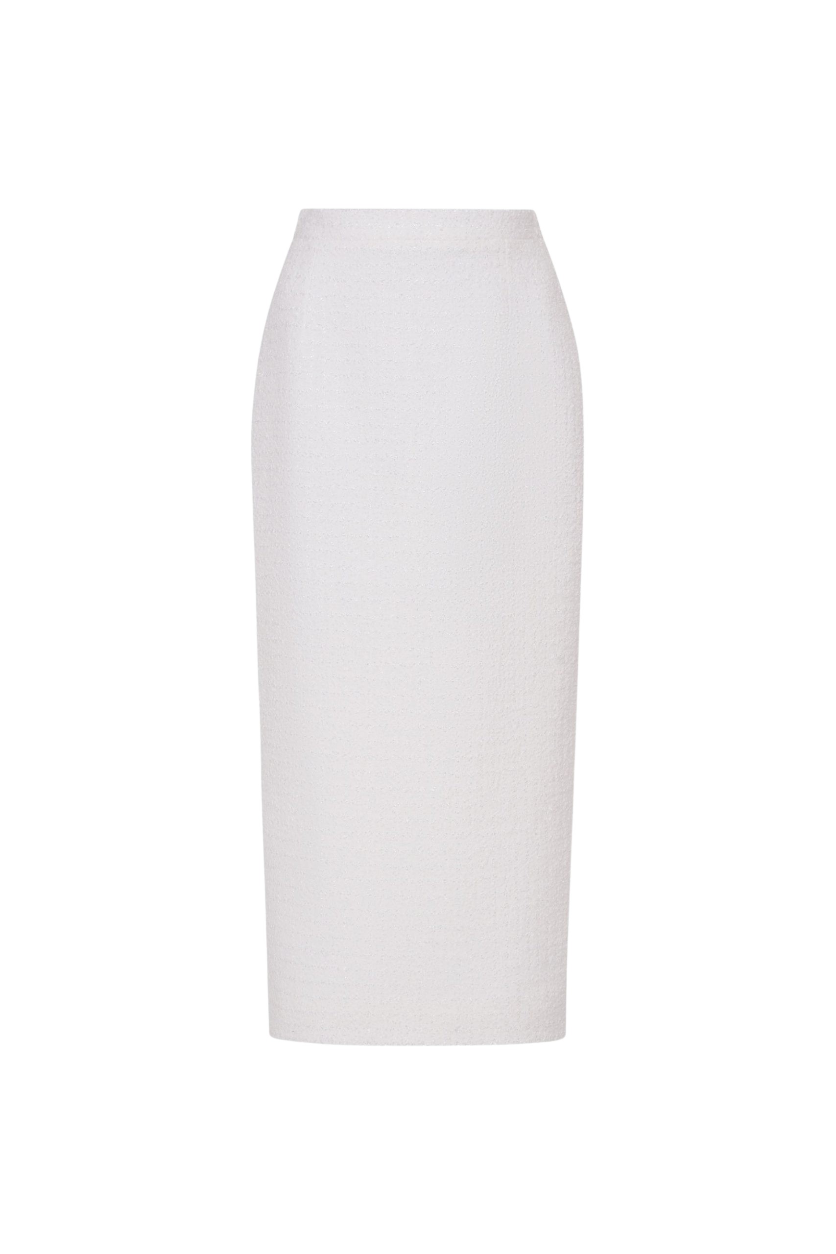 Alessandra Rich Checked Tweed Boucle Midi Skirt scaled48934 nobg