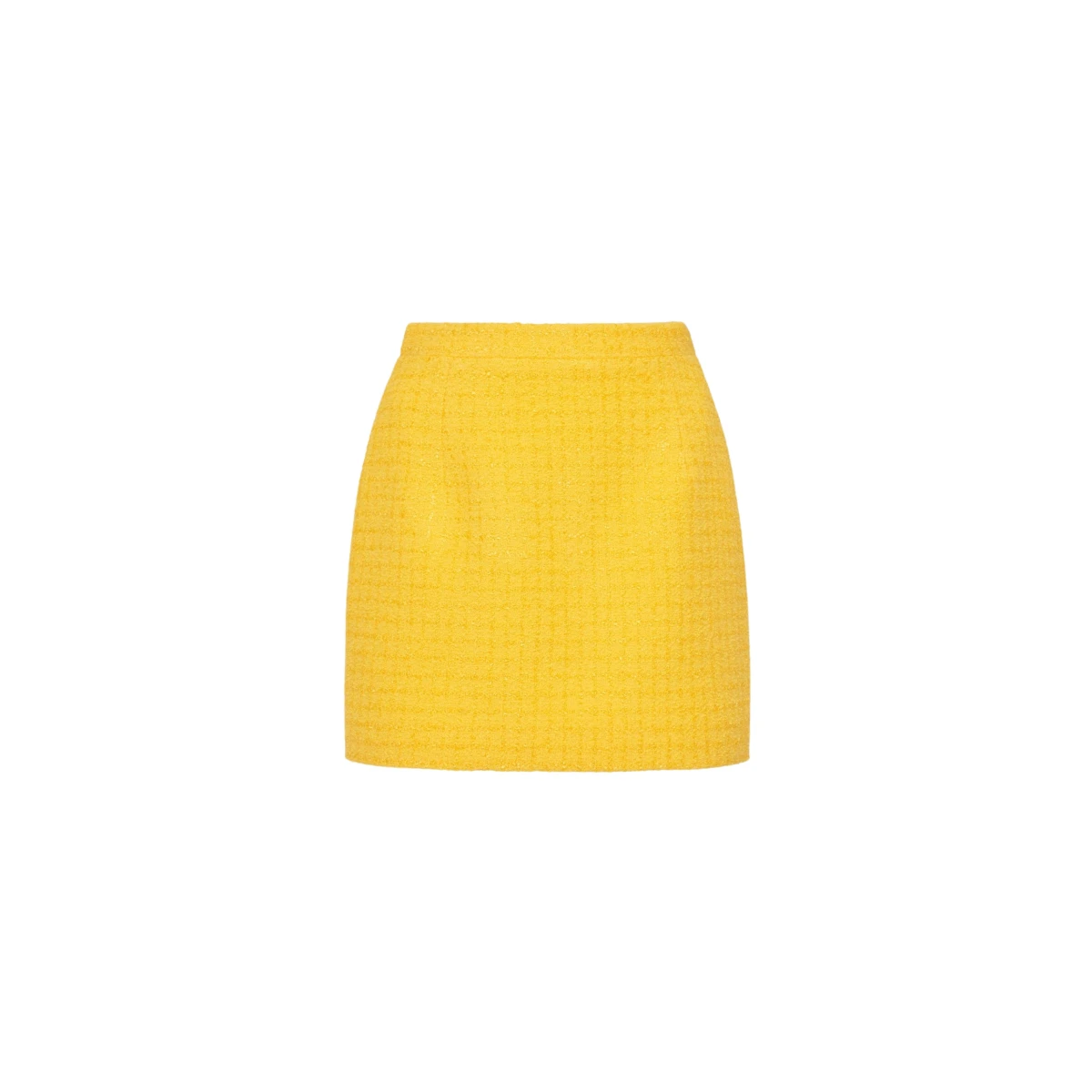 Alessandra Rich Checked Tweed Boucle Mini Skirt scaled77192 nobg