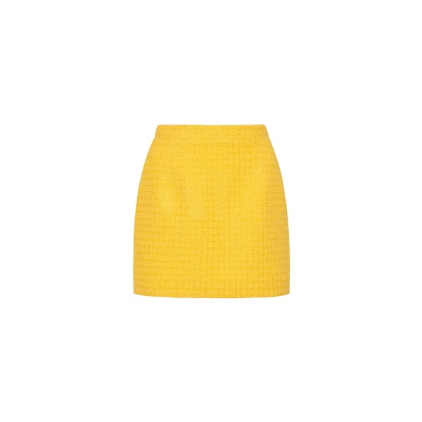 Alessandra Rich Checked Tweed Boucle Mini Skirt scaled77192 nobg