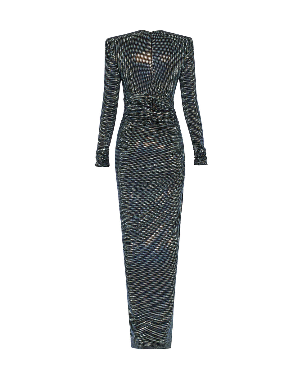 Crystalized V-Neck Maxi Dress | Alexandre Vauthier Haute